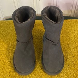 UGG kids Gray Suede Ankle Boots